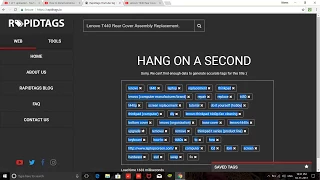 How to properly tag your youtube videos?(Custom YouTube Tag Generator for Beginners) (2017)