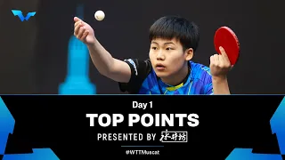 Top Points of Day 1 | WTT Contender Muscat 2023