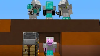 Minecraft Speedrunner VS 3 Hunters