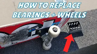 How to change skateboard bearings and wheels EASILY