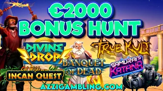 €2000 BONUS HUNT!! 17 SLOTS!! PORFITO?😎🤞🎰