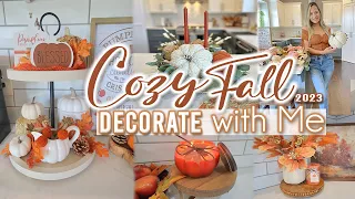 🍂COZY FALL DECORATE WITH ME 2023 Part 1 | Warm & Cozy | FALL Kitchen Decorating Ideas