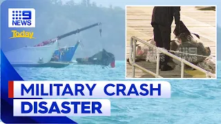 Military helicopter crash investigation underway in Queensland | 9 News Australia