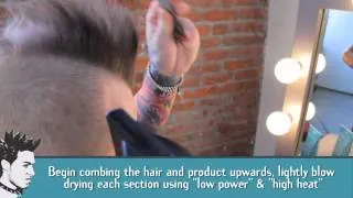 HOW-TO- Create a Mohawk with göt2b glued - Styling Spiking Glue.