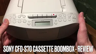 Sony CFD-S70 cassette boombox - user review with sound test