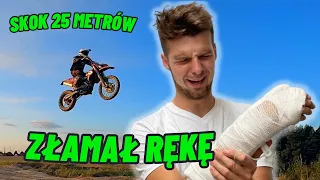 Złamałem Rękę na Torze Motocrossowym | Pierwsze Takie Skoki | Tor MX Karolin