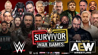 WWE X AEW SURVIVOR SERIES 2024 - DREAM MATCH CARD [ v-1 ]