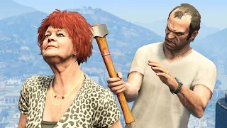 GTA V PC Trevor Kills Mrs Philips (Editor Rockstar Movie Cinematic Short Film)