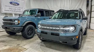 Ford Bronco vs Bronco Sport Side-by-Side Comparison