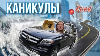 2.000 км с собакой в машине😵‍💫 Ледяной дождь в дороге 🌧 Мои каникулы в Киеве