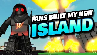 I LET FANS BUILD ME A NEW ISLAND in Roblox Islands!