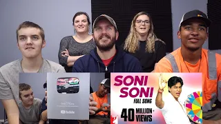 Soni Soni - Full Song REACTION! | Mohabbatein | Shah Rukh Khan, and we are unboxing our Play Button!