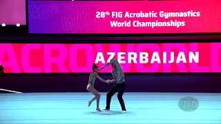 Azerbaijan 1 (AZE) - 2022 Acrobatic Worlds, Baku (AZE) - Balance Qualification  Mixed Pair