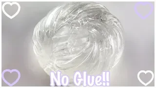 How To Make Quick And Easy No Glue Clear Slime Under 5 Minutes!!