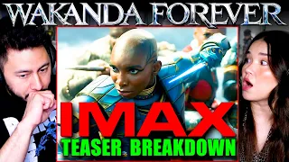 Black Panther WAKANDA FOREVER IMAX Teaser REACTION & BREAKDOWN | Marvel Studios