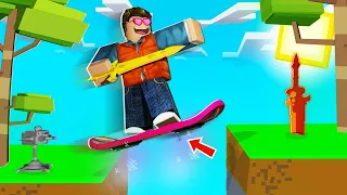 I got the hoverboard in roblox bedwars!