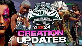 WWE 2K24 WrestleMania XL Women Creation UPDATES