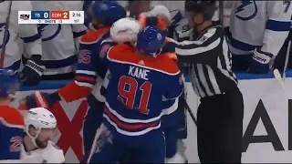 Nikita Kucherov's huge hit against Evander Kane (19 jan 2023)