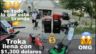 😱 LA MEJOR búsqueda? $1,300 dólares 💵🤑/ LO QUE TIRAN EN USA LOS MILLONARIOS / VENTA DE GARAGE EN USA