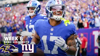 Baltimore Ravens vs. New York Giants | 2022 Week 6 Game Highlights