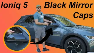 Hyundai Ioniq 5 | Matte & Gloss Black Mirror Caps by BestEVMod