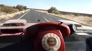 18 August 2018 Driving the Batmobile at 130km/h north on the Stuart Highway