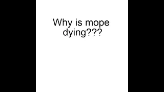 Why is Mope Dying???