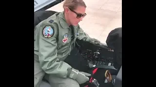 USAF Female F-16 pilot Capt Zoe Kotnik, New Viper Demo Team Member