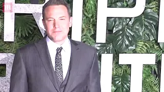 Ben Affleck wears pinstripes to Triple Frontier film premiere