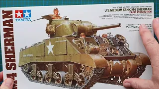 Tamiya 1/35 U.S. Medium Tank M4 Sherman Early Production - Kit Review