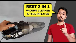 Best 2 in 1 Vacuum Cleaner & Tyre Inflator for car | Portable & Powerful | Woscher