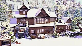 Japanese Ski Lodge | The Sims 4 Speed Build