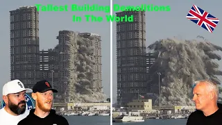 Tallest Building Demolitions in the World REACTION!! | OFFICE BLOKES REACT!!