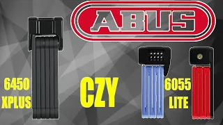 ABUS 6450(6500) XPLUS  CZY ABUS 6055 LITE MINI // ZAPIĘCIA SKŁADANE ABUS | RODZAJE SPECYFIKACJA WAGA