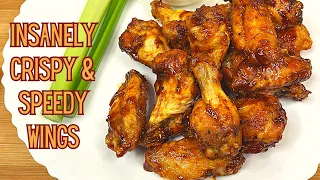 The Secret to Crispy Air Fryer Chicken Wings with Buffalo Sauce
