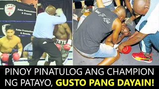 PINOY PINATULOG NG PATAYO ANG CHAMPION!