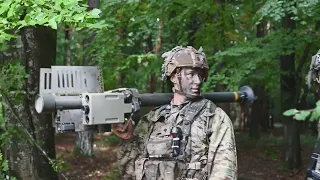 U.S. Army Paratroopers fire Stinger missile in Germany