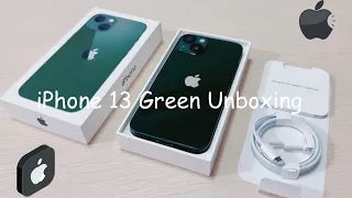 iPhone 13 Green Unboxing | Aesthetic unboxing attempt