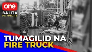 13 fire volunteer na sakay ng tumaglid na fire truck, sugatan