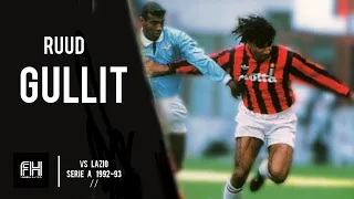 Ruud Gullit ● Goal and Skills ● AC Milan 5-3 SS Lazio ● Serie A 1992-93