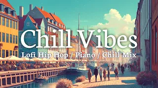 Chill Vibes 🌙 - Mellow Lo-Fi Hip Hop Piano for Relaxation and Study