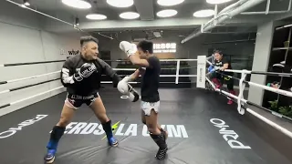 Lerdsila newest sparring with Elias  60kgvs90kg