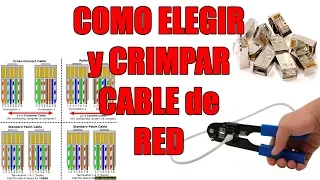 Como crimpar un cable de red, y diferencias entre cables CAT5 CAT6 UTP FTP STP RJ11 RJ45