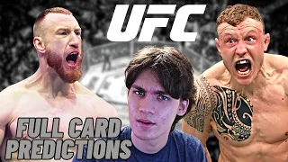 UFC Fight Night Hermansson vs. Pyfer Full Card Predictions!