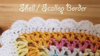 Easy crochet: Shell / Scallop Border