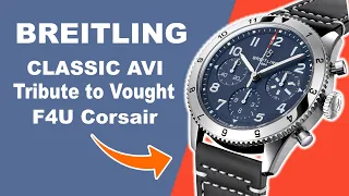 BREITLING Classic AVI Chronograph Tribute to Vought F4U Corsair 42 A233801A1C1X1