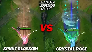 Yone Crystal Rose VS Spirit Blossom Skin Comparison Wild Rift