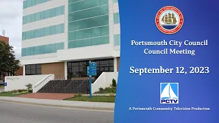 Portsmouth City Council Meeting September 12, 2023 Portsmouth Virginia