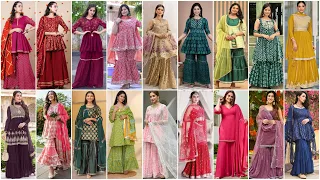 Short Frock Sharara Collection 2024 | Sharara Frock Design For Girls | sharara Dress Designs|gharara