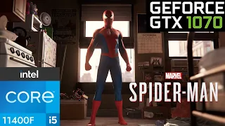 Marvel Spiderman Remastered PC Benchmark | GTX 1070 + i5 11400F